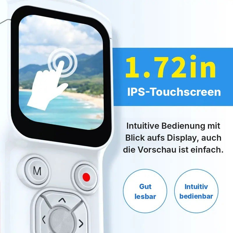 Atsumaru Pocket-Gimbal-Kamera mit IPS-Touchscreen