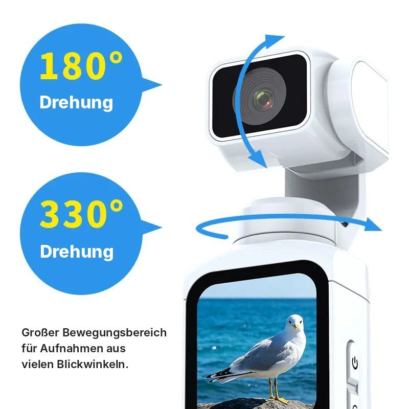 Atsumaru Pocket-Gimbal-Kamera: 180° und 330° Drehung