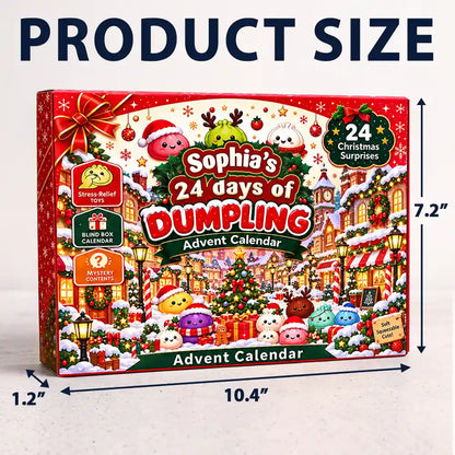 Maße des Dumpling-Adventskalenders