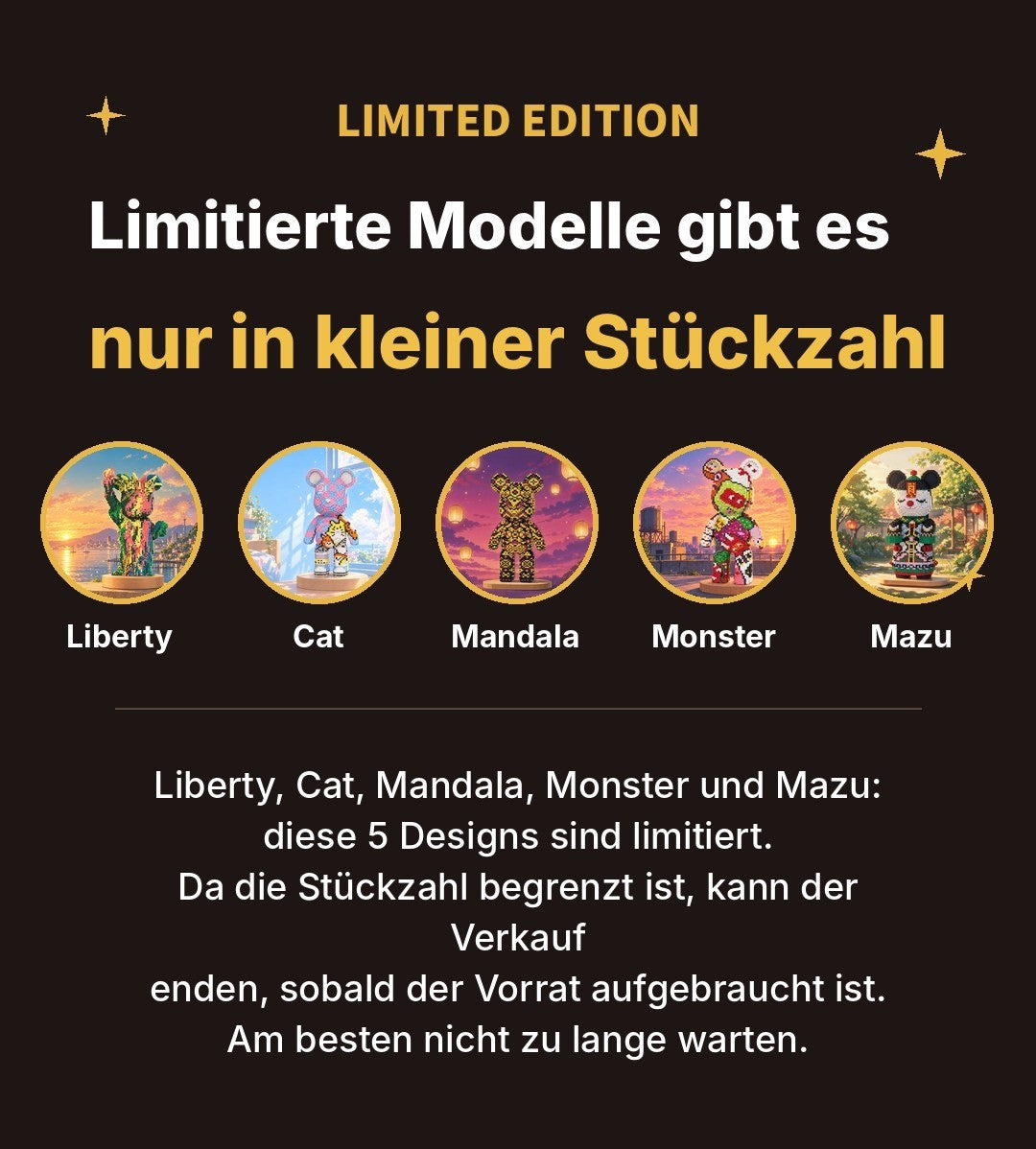 Limitierte Modelle nur in begrenzter Stückzahl