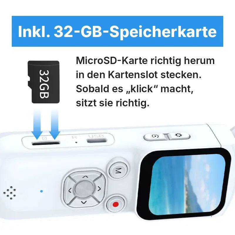 Inklusive 32-GB-Speicherkarte