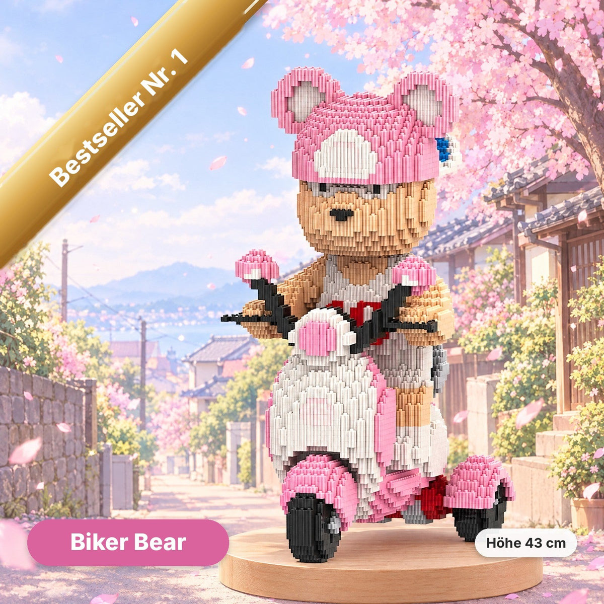 Brickbear Biker Bear